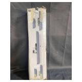 MELANNCO SET OF 3 WOOD SHELVES GREY FINISH