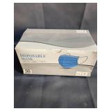 DISPOSABLE MASK 50 PIECES THREE LAYER BLUE MASKS
