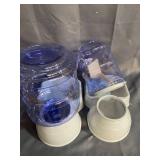 PET FOOD BOWLS WITH REFILLABLE CONTAINERS