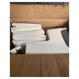 Delta Children PerfectSize 3-in-1 Convertible Sink, Step Stool and Bath Toy for Kids, White/Grey