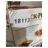 Crock-Pot 6 Quart Programmable Cook & Carry Slow Cooker with Digital Timer, Stainless Steel