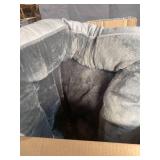 GREY PLUSH DOG BED FOR SMALL/ MEDIUM DOGS