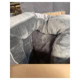 GREY PLUSH DOG BED FOR SMALL/ MEDIUM DOGS