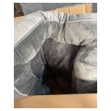 GREY PLUSH DOG BED FOR SMALL/ MEDIUM DOGS
