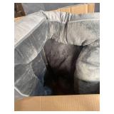 GREY PLUSH DOG BED FOR SMALL/ MEDIUM DOGS
