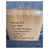 FURHAVEN 4 - STEP STEADY PAWS PET STAIRS IN GRAY