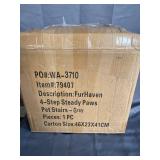 FURHAVEN 4 - STEP STEADY PAWS PET STAIRS IN GRAY