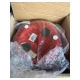 DecMode Dolomite Glam Sculpture, Red