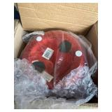 DecMode Dolomite Glam Sculpture, Red