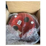 DecMode Dolomite Glam Sculpture, Red