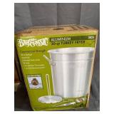 Bayou Classic 30 Quart Aluminum Whole Turkey Fryer Stockpot with Accessories
