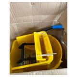 Carlisle Commercial Mop Bucket with Side Press Wringer, 26 Quart Capacity, Plastic