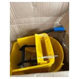 Carlisle Commercial Mop Bucket with Side Press Wringer, 26 Quart Capacity, Plastic