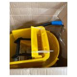 Carlisle Commercial Mop Bucket with Side Press Wringer, 26 Quart Capacity, Plastic