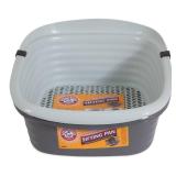 Arm & Hammer Light Gray Sifting Cat Litter Box, Large, 15.21" W x 18" L