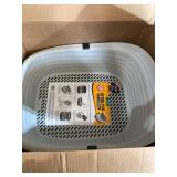 Arm & Hammer Light Gray Sifting Cat Litter Box, Large, 15.21" W x 18" L