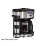 Hamilton Beach 2-Way Brewer 49980A, Single Serve Coffee Maker and Full 12 Cup Coffee Pot, Stainless Steel, Programmable