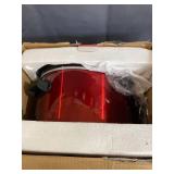 Elite Gourmet - 8.5Qt. Stainless Steel Slow Cooker - Red