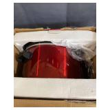 Elite Gourmet - 8.5Qt. Stainless Steel Slow Cooker - Red