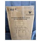 Vaunn Medical Tool-Free Spa Bathtub Adjustable Shower Chair Seat Bench with Removable Back