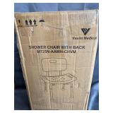 Vaunn Medical Tool-Free Spa Bathtub Adjustable Shower Chair Seat Bench with Removable Back
