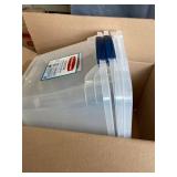 RubberMaid - Plastic Storage Tote Container with Lid pack of 2