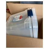 RubberMaid - Plastic Storage Tote Container with Lid pack of 2