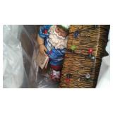 Kurt Adler 11-Inch Fabriche Beach Santa Sitting At Tiki Bar