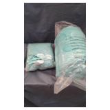 AQUA GREEN QUEEN SIZE BED IN A BAG