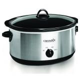 Crock-pot Oval Manual Slow Cooker, 8 quart, Stainless Steel (SCV800-S)
