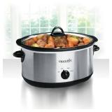 Crock-pot Oval Manual Slow Cooker, 8 quart, Stainless Steel (SCV800-S)