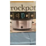 Crock-pot Oval Manual Slow Cooker, 8 quart, Stainless Steel (SCV800-S)
