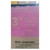 Best Price Mattress Full Mattress Topper - 3 Inch Egg Crate Memory Foam