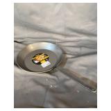 Matfer Bourgeat 062006 Black Steel Round Frying Pan, 12 5/8-Inch, Gray