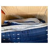 Comfort Spaces Bayley 3 Piece Reversible Coverlet Set, Navy, King/Cal King