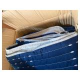 Comfort Spaces Bayley 3 Piece Reversible Coverlet Set, Navy, King/Cal King