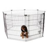 AMAZON BASICS FOLDABLE METAL PET EXERCISE AND PLAYPEN , 30IN