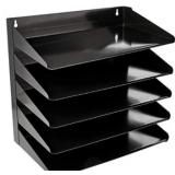 Amazonbasics 5 Tier Metal Office Document Organizer Tray, 15\" X 9\" X 13\"