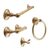 SENTO BETTER HOME BETTER LIFE 4 PIECE BATHWARE KIT SATIN BRASS (ITEM #: 00723)
