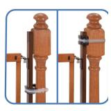 Summer Banister to Banister Universal Baby Gate Mounting Kit (Kit Only) in Brown