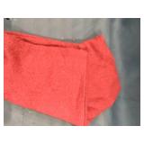 22"x22" Oversize Faux Mohair Square Throw Pillow Cover Red - Saro Lifestyle