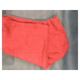 22"x22" Oversize Faux Mohair Square Throw Pillow Cover Red - Saro Lifestyle