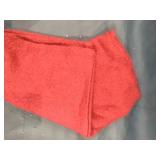 22"x22" Oversize Faux Mohair Square Throw Pillow Cover Red - Saro Lifestyle