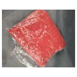 22"x22" Oversize Faux Mohair Square Throw Pillow Cover Red - Saro Lifestyle