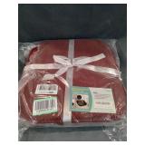 MEMORY FOAM HONEY COMB SEAT CUSHION PADS 2 PACK IN RED