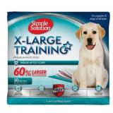 Simple Solution Training Puppy Pads, Extra Large, 6 Layer Dog Pee Pads, Absorbs Up to 7 Cups of Liquid, 28x30 Inches, 50 Count