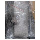 MYGIFT WOOD AND METAL END TABLE WITH MAGAZINE SLING