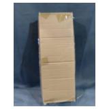 MYGIFT WOOD AND METAL END TABLE WITH MAGAZINE SLING