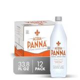 Acqua Panna Natural Spring Water, 33.8 fl oz. Plastic Bottles (12 Count)