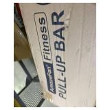 AmazeFan Pull Up Bar Doorway with Ergonomic Grip - Fitness Chin-Up Frame for Home Gym Exercise - 2 Professional Quality Wrist Straps + Workout Guide - No Installation Needed(Fits Almost All Doors)